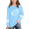 thumbnail image 2 of Favoffer Big Kids Rugby Graphic Long Sleeve Tee Trendy Soft Breathable Regular Fit Round Neck Long Sleeve T-Shirt Blouse Top for Outdoor Sports Camping Travel Daily Wear 3-14Y, 2 of 6