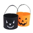 thumbnail image 3 of XINYU Halloween Trick or Treat Baskets，Halloween Fall Pumpkin Creative Buckets, Candy Tote Gift Bags for Kids Decorations Party Favors Supplies,Black, 3 of 5