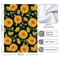 thumbnail image 3 of 2 Pcs Funny Kitchen Towels,Sunflower Microfiber Dish Towels,Kitchen Tea Towels,Kitchen Towel Set (18" X 26"), 3 of 3