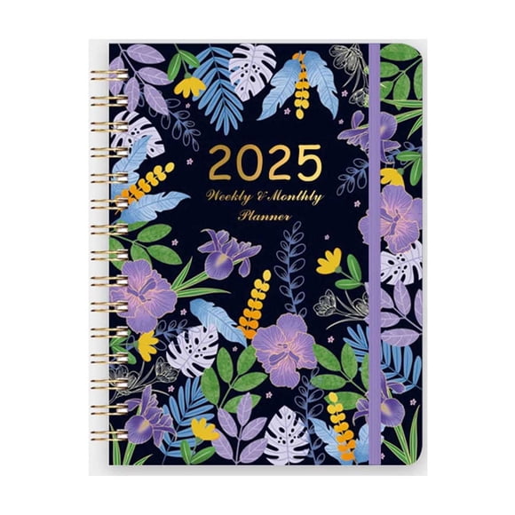 PEONAVET A Notebook 2025 Daily Planner Notebook 2025 Schedule Plan A5 Coil Weekly Journal English Notebook Notebook