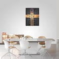 thumbnail image 4 of Christian Bible Verse Wall Art Christ Cross Pictures Wall Decor Scripture Inspirational Quotes Canvas Painting Print Catholic Religious Decor Artworks for Bathroom Bedroom Living Room Church 12"x16", 4 of 6