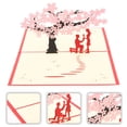 thumbnail image 1 of SHOWERORO 2Pcs Romantic Love Showing Cards for Her 3D Paper Material Anniversary Card, 1 of 4