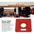 thumbnail image 2 of Universal Router Table Insert Plate, Aluminium Router Table Insert Plate Table Benches Router Plate Wood Tools Routers Bench Trimming, 2 of 9