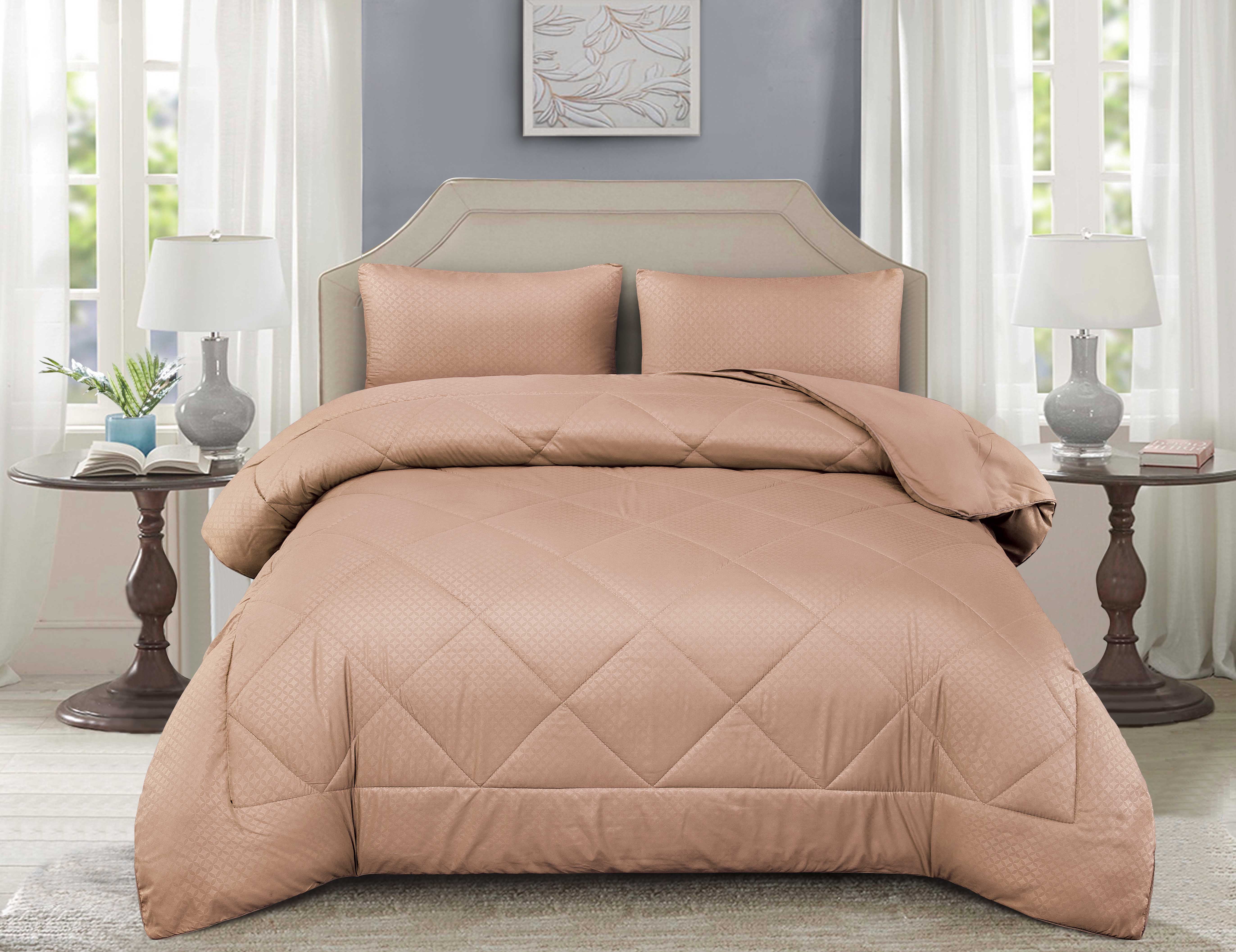 MiCasa Down Alternative Comforter 3pc Hypoallergenic Hotel Collection
