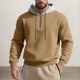 thumbnail image 1 of MHFRRA Sudadera con Capucha, Cremallera y Cuello Alto, Cómoda y Ligera, Ideal para Uso Informal y Actividades Al Aire Libre Caqui, 1 of 7