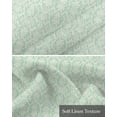 thumbnail image 6 of Green Boho Kitchen Valances for Windows Farmhouse Linen Window Valance Curtain for Living Room Window Treatment Tribe Ethnic Abstract Flowers Aesthetic Art Valance Rod Pocket Topper, 54 x 18 Inch, 6 of 6