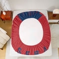 thumbnail image 5 of Homewish Cartoon Baseball Athlete Bed Sheets for Kids, Cartoon Ball Gaming King Sheets, Red Navy Stripes Sheet Set, Super Cozy Room Decor, 4 Pieces, 5 of 7