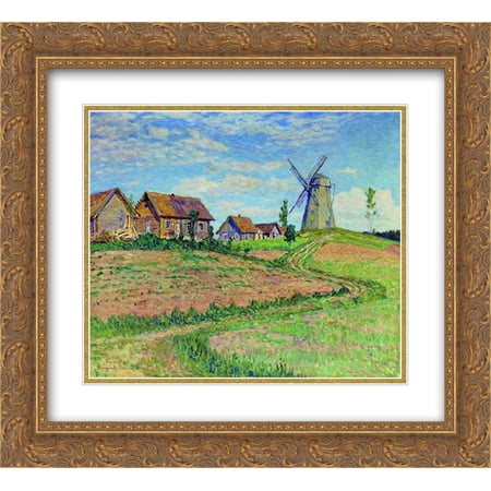 Nikolay Bogdanov Belsky 2x Matted 22x20 Gold Ornate Framed Art Print 'Balinovo. Landscape'