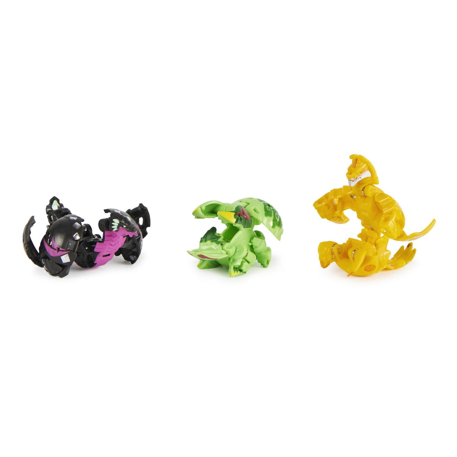 Bakugan Evolutions Starter Pack 3-Pack, Serpillious Ultra with Colossus and Neo Dragonoid, Collectible Action Figures, Ages 6 and Up
