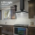 thumbnail image 4 of CIARRA Black Range Hood 30 inch Wall Mount Vent Hood Ductless Ducted Convertible CAB206P75, 4 of 8