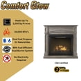 thumbnail image 6 of Comfort Glow Dual Fuel Ventless Gas Fireplace w/ Remote Heats 1400 sq ft Pewter Oak - GFD4605R, 6 of 6