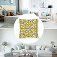 thumbnail image 5 of Geometric Outdoor Pillow Covers Set of 2, Abstract Diamond Plaid DecorativeThrow Pillowcase Yellow Geometrical Art Linen Soft Cozy Cushion Cover Pillowsham, 5 of 7