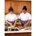 thumbnail image 2 of Ubon Women's Chef Coat Side Mesh Vent Zipper Chef Jacket, 2 of 9