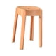 thumbnail image 2 of Taburete redondo de tocador, diseño de moda, fácil de mover, taburete apilable simple para Naranja, 2 of 9
