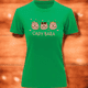 thumbnail image 3 of Playera Blusa Con Impresion De 3 Capybaras Bebes Fashion Ropa para Mujer Capibara Color Verde Talla Chica Marca Emil SaEs, 3 of 4