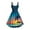☪314-Navy, variant on Nuoqisi Womens Casual Summer Tank Sleeveless Round Neck Coconut Tree Printing Knee Length Dress Hawaii Matching with Soft Fabric 2026