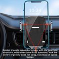 thumbnail image 4 of facefd Support de Téléphone de Voiture Support de Support d'Aération Support de Support Pince de Navigation Anti-Dérapant Réglable ABS Accessoire de Véhicule Noir, 4 of 5