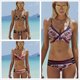 thumbnail image 2 of Cismea - Bikini de Tanga para Mujer, Traje de BañO con Estampado de Leopardo, Sexy Bikini Triangular de 2 Piezas（Verde） Cismea bañador, 2 of 3