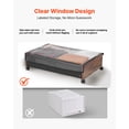 thumbnail image 4 of VEVOR Under Bed Storage with Wheels, 25.6 x 18.1 x 7.1 inch Underbed Containers, Underbed Shoes Organizer with Lockable Wheels, Rolling Under the Bed Storage Bins for Clothes, Shoes, Blankets, 2 Pack, 4 of 9