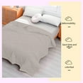 thumbnail image 4 of JoyMoreHome Lightweight Blanket for Summer, 39.37x59.05in, Blanket with Satin Trim for Bed, Lightweight Soft Cozy Summer Throw Blanket, 4 of 8