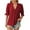 Red, variant on Plebaso Women's Dressy Casual Blouses Business Casual Work Tops V Neck Short Sleeve Shirts Workwear