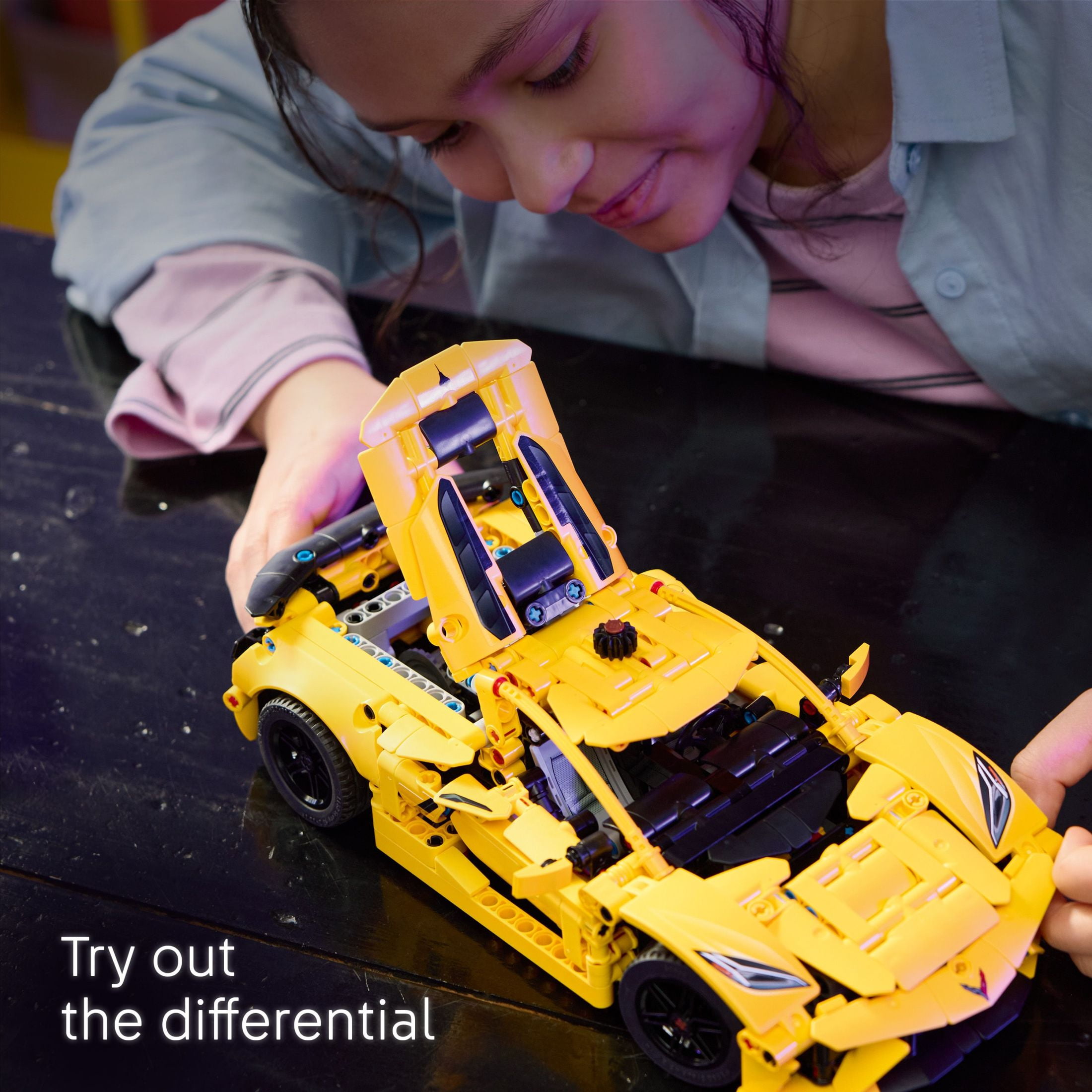 LEGO Technic Chevrolet Corvette Stingray Toy Car - Building Toy Set for Kids, Boys and Girls, Ages 9+ - Birthday Gift Idea - Model Car Kit for Display - 42205