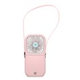 thumbnail image 3 of Mini ventilador eléctrico USB portátil de verano con 3 engranajes, ventilador de refrigeración de plástico recargable y plegable con cordón, rosa tholdsy HA5877-02B, 3 of 6