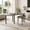 Dark Brown, variant on Rotatable Coffee Table with Storage Shelf - Modern 2-Tier Design