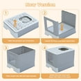 thumbnail image 5 of PAWZ Road Enclosed Cat Litter Box Large with Lid Drawer Type Easy to Clean,Gray, 5 of 12