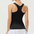 thumbnail image 3 of DuoJiaJ Women's Solid Color Yoga Vest Sports Quick Drying Vest Women Workout Tank Tops Black L, 3 of 3