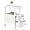 White, variant on Hanyu Narrow End Side Table with 2 Storage Drawers and Open Shelf, Retro Vintage Slim Sofa Beside Table, Solid Wood 11.4"W Telephone Table for Living Room, Small Corner, No-Tools Assembly ,White