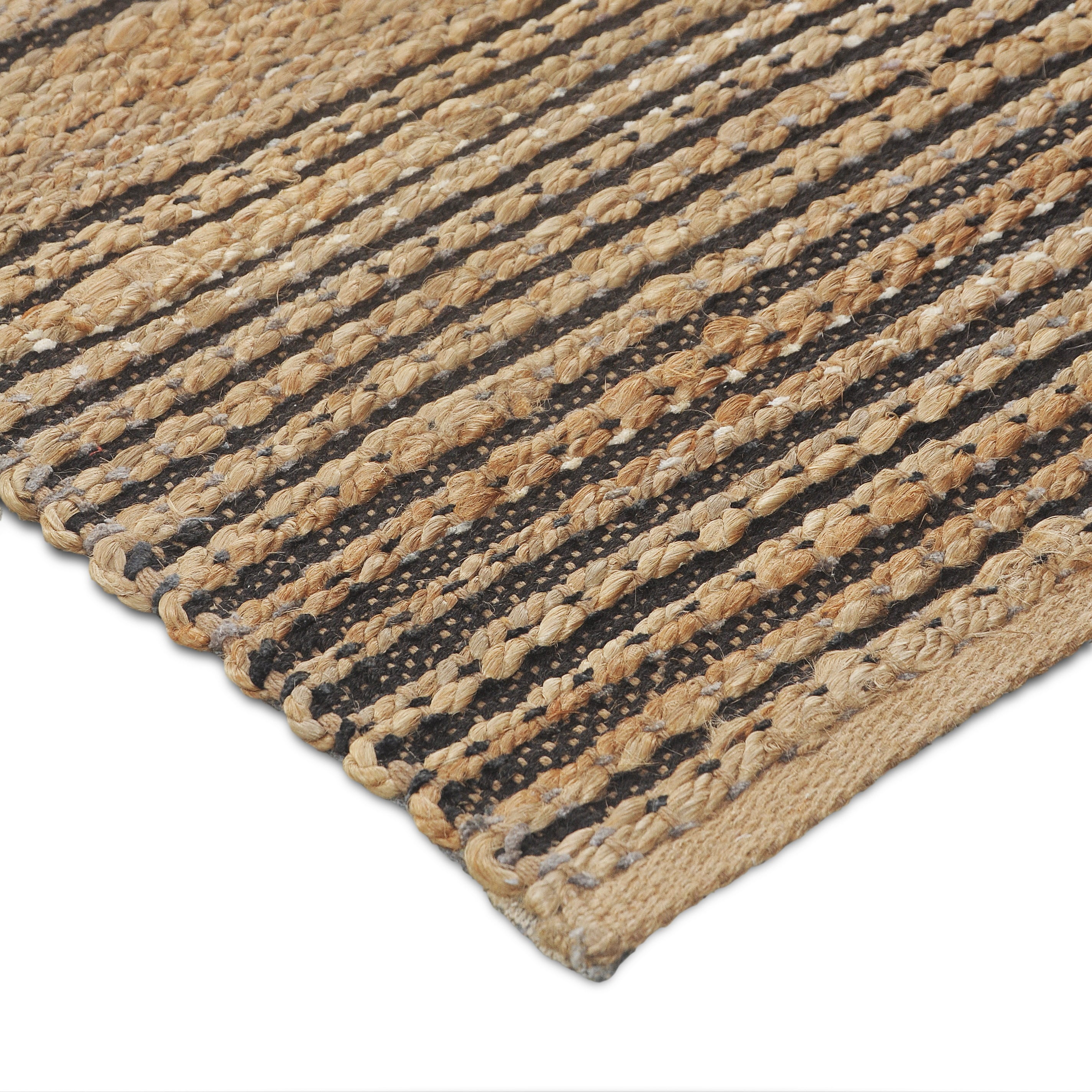Lr Home Stripes Geometric Hand-Made Area Rug, 8' x 5'