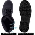 thumbnail image 4 of Botas tácticas militares para hombre RIELD con cierre lateral de cremallera, negras, 4 of 6