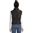 thumbnail image 3 of Liv & Lottie Juniors' Faux Faux Shearling Lined Cropped Puffer Vest, 3 of 5