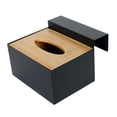 thumbnail image 4 of simhoa Glove Dispenser Rack Disposable Glove Storage Box for Office Home Countertop Wood, 4 of 8