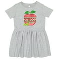 thumbnail image 3 of Inktastic Apple School is Cool Girls Toddler Dress, 3 of 5