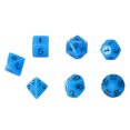 thumbnail image 1 of Dados acrílicos de múltiples caras, juegos de mesa noctilucentes, herramientas, números, forma geométrica, juego de dados 7 piezas sidaley WJ3274-02, 1 of 7