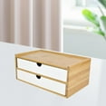 thumbnail image 4 of Bamboo Desktop Drawer Premium Supplies Textured Organization white double layer, 4 of 8