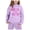 Purple, variant on Girls Outfit Sets Toddler Boy Girl Long Sleeve Cute Print Warm Hoodie Sweatpant Kids Outfits Sweat Suit,2-13Y