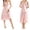Pink, variant on Women's Nightgown Dress Sleepwear V Neck Negligee Long Nightwear Nightgowns Sleepshirts