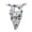 Butterflies_White, variant on Unisex Cotton Square Bandanas Scarves 24x24 Floral Black