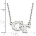 thumbnail image 2 of 14k White Gold Logoart Georgia Institute Of Technology Small Pendant Necklace, 2 of 5