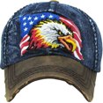 thumbnail image 2 of AMERICAN EAGLE MEDIUM DENIM VINTAGE BALL CAP, 2 of 3
