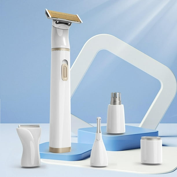 Cortadora de pelo portatil para mujer IPX7 afeitadora corporal de seguridad resistente al agua para corporal Cortapelos 5 EN 1 Baoblaze cortapelos electrico Walmart en linea