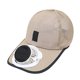 thumbnail image 5 of Gorra con ventilador solar, protección solar, gorra béisbol para senderismo y pesca al libre. Caqui, 5 of 8