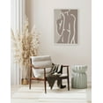 thumbnail image 6 of Kate and Laurel Sylvie Simple Romantic Line Art Drawing Neutral Framed Canvas Wall Art by The Creative Bunch Studio, 23x33 White, Modern Abstract Body Line Drawing Wall Decor, 6 of 6