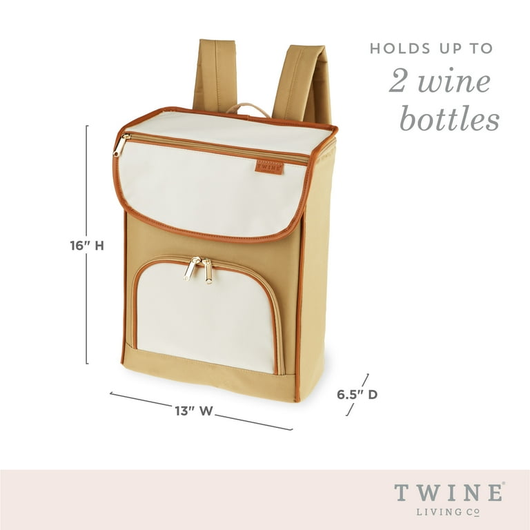 Pinot 3-Bottle Insulated Wine Bag - Beige