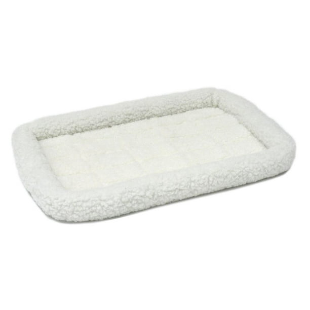 Midwest Deluxe Quiet Time Bolster Pet Bed, Fleece, 24"