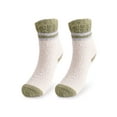 thumbnail image 2 of Spencer 2 Pack Men Fuzzy Socks Warm Winter Soft Fluffy Cozy Slipper Fleece Socks Striped Socks for Men, Green, 2 of 10