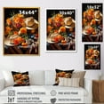 thumbnail image 4 of Designart "Floral Shades of Mexican Sombrero II" People Canvas Wall Art - Global Orange Mexican Art Hallway Wall Art Decor, 4 of 6